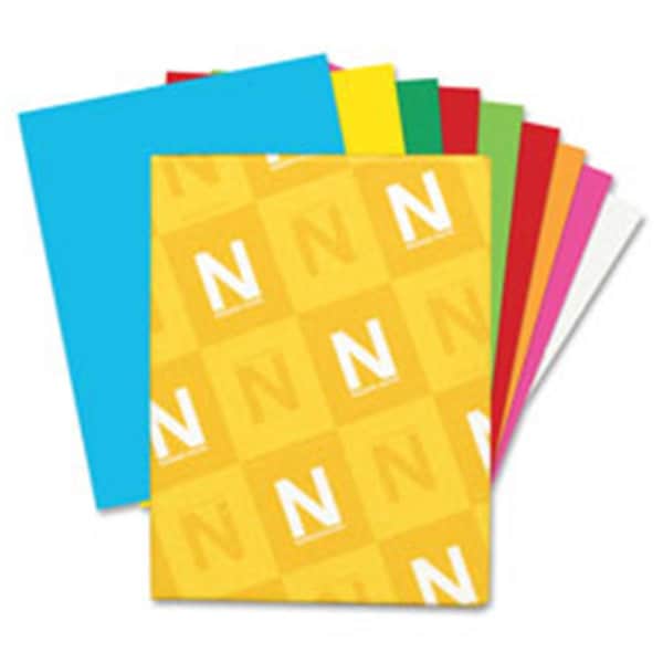Easy-To-Organize Card Stock Paper- 65 lb.- 8.5 in. x 11 in.- Plasma Pink EA3749425 - main